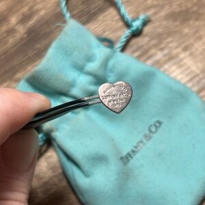 Tiffany & Co. Silver Heart single earring